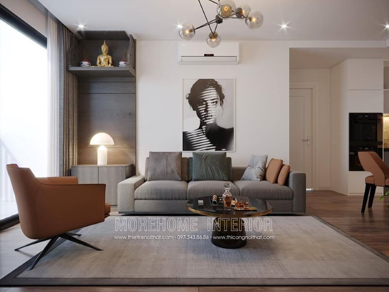 Trang trí phòng khách với tranh canvas đẹp trong căn hộ chung cư Thiết kế nội thất phòng khách đẹp