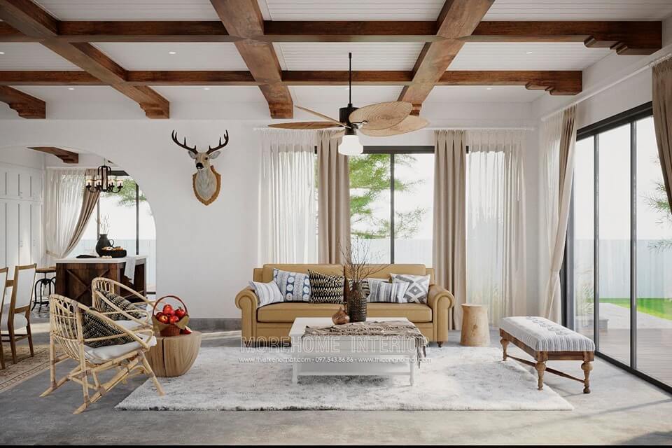 Sofa phòng khách biệt thự đẹp sang trọng - Điểm nhấn không gian cuốn hút Thiết kế nội thất phòng khách đẹp