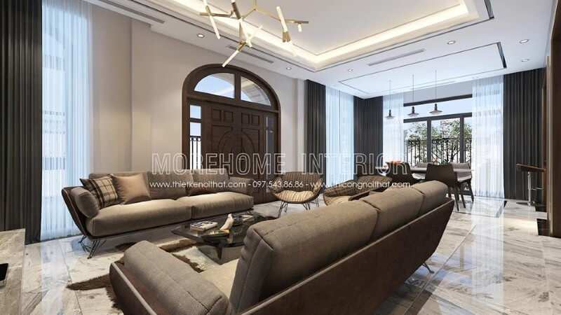 Trang trí nội thất phòng khách biệt thự cao cấp hiện đại và cuốn hút Tư vấn mẫu thiết kế phòng khách đẳng cấp