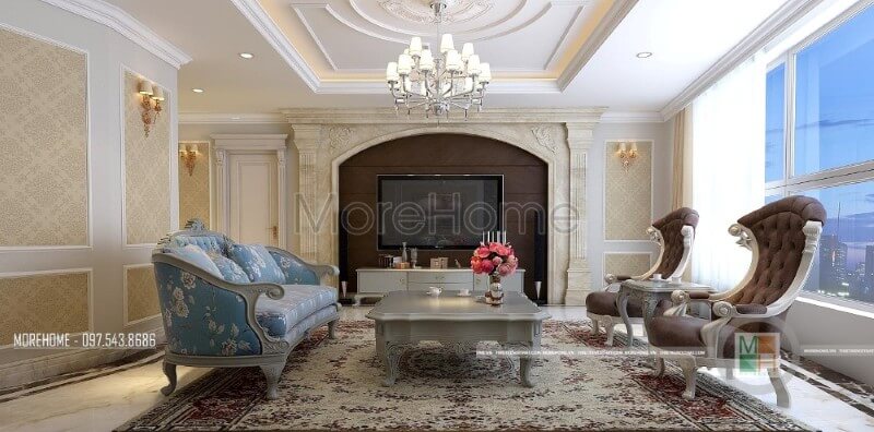 Chia sẻ những mẫu thiết kế phòng khách sang trọng