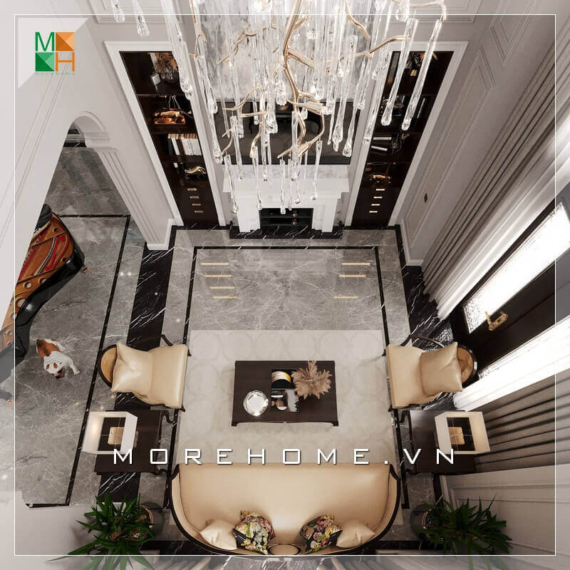 Chia sẻ những mẫu thiết kế phòng khách sang trọng