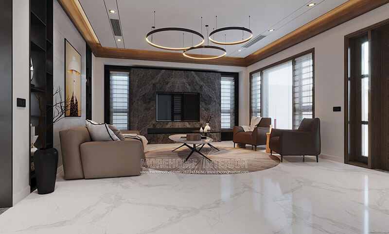 Các mẫu bố trí phòng khách đẹp tiện nghi đa phong cách