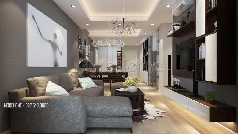 Trang trí nội thất phòng khách chung cư cao cấp theo phong cách hiện đại Đón xem các mẫu thiết kế phòng khách ấn tượng