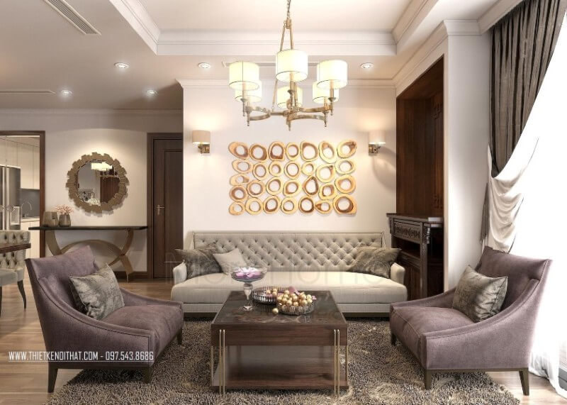 Danh sách các mẫu bố trí phòng khách đẹp tiện nghi