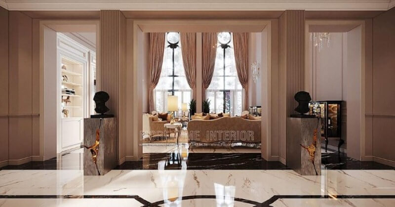 Đá lát nền đẹp cao cấp cho biệt thự Vinhomes Imperia Hải Phòng. Thiết kế nội thất