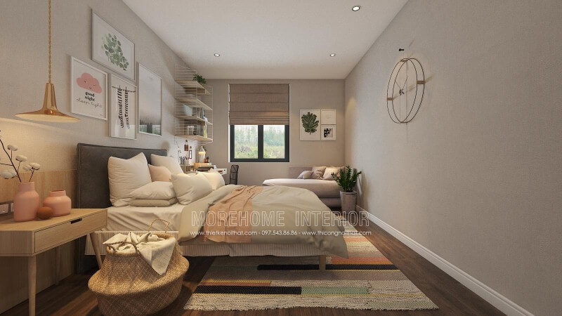 Trang trí nội thất phòng ngủ cho con gái đẹp, hiện đại, độc đáo. Thiết kế nội thất