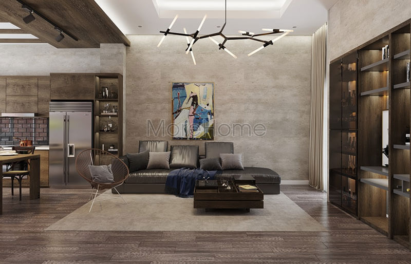 Thiết kế nội thất phòng khách đẹp với mẫu sofa hiện đại tạo điểm nhấn cho căn phòng Lựa chọn những mẫu bố trí phòng khách sang trọng nhất