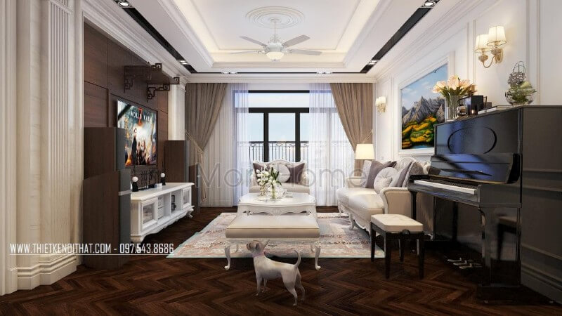 Thiết kế nội thất phòng khách đẹp