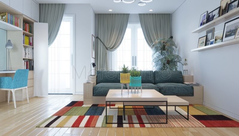 Thiết kế phòng khách với nội thất gỗ hiện đạiđộc đáo mang lại thẩm mỹ và tràn đầy hứng khởi cho không gian sống Các mẫu thiết kế phòng khách mĩ miều nhất 2020
