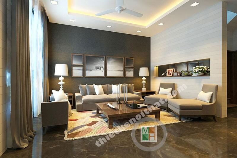Thiết kế nội thất gỗ tự nhiên cho phòng khách hiện đại sang trọng Danh sách các mẫu thiết kế phòng khách sang trọng tinh tế