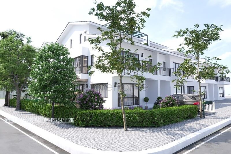 Mẫu thiết kế kiến trúc và ngoại thất biệt thự Ecopark hiện đại, cao cấp, sang trọng tại Hưng Yên thiết kế biệt thự