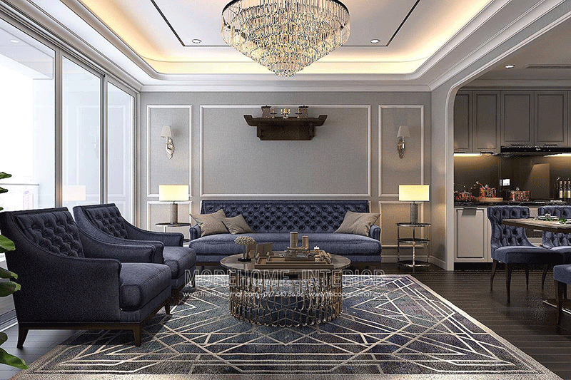 Nội thất phòng khách sang trọng ấn tương với bộ sofa màu tím mới lạ Chiêm ngưỡng BST các mẫu bày trí phòng khách đẹp và tinh tế